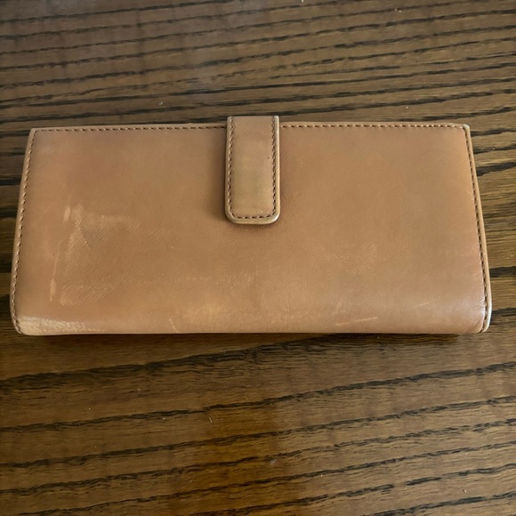 FOSSIL Brown Leather Bifold Checkbook Wallet - Picture 2 of 7